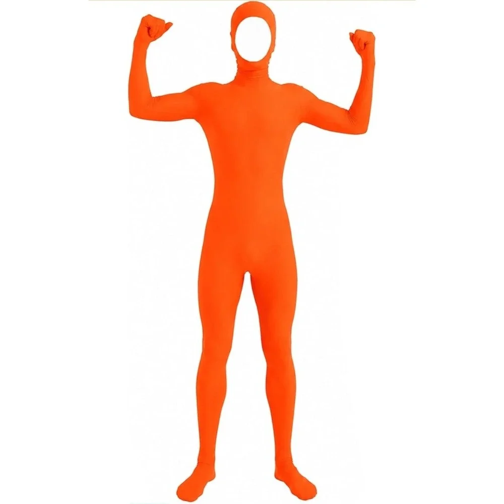 ATHX Mens and Womens Spandex Open Face Bodysuit Costume Adult Stretchy Hallow...